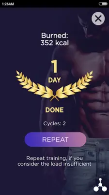 Home Workout for Men android App screenshot 1